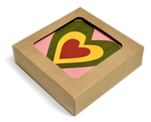 Load image into Gallery viewer, Set of Six Heart Cork-based Coasters
