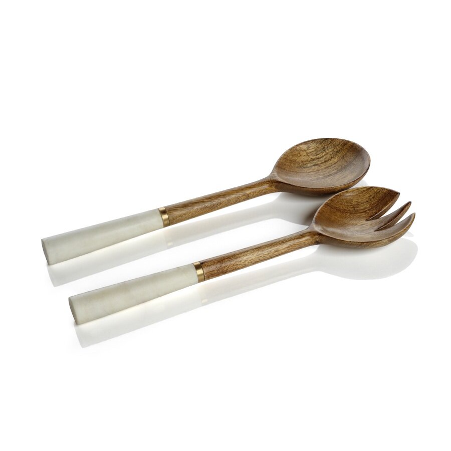 Mango Wood Salad Servers