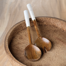 Load image into Gallery viewer, Mango Wood Salad Servers
