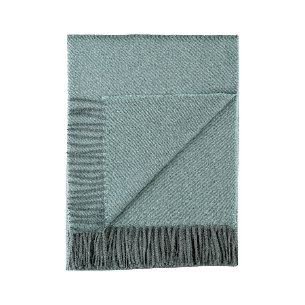 Baby Alpaca Throw in Misty