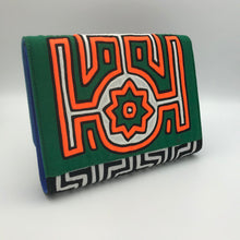 Load image into Gallery viewer, Mola Sasa Clutch Green and Orange
