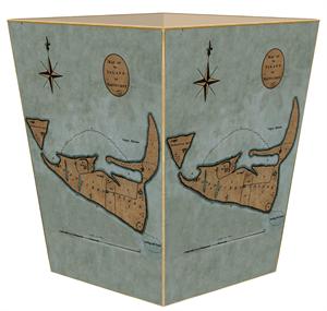 Map of Nantucket Wastepaper Basket