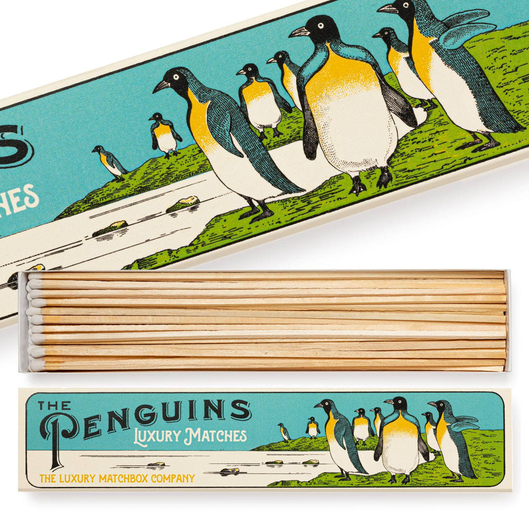 Vintage Penguins Match Box