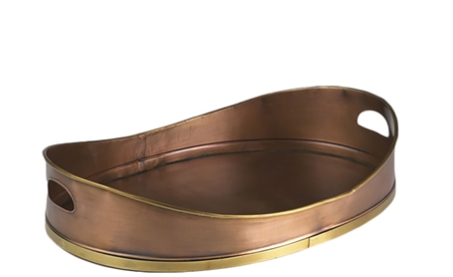 Large Oval Copper Tray