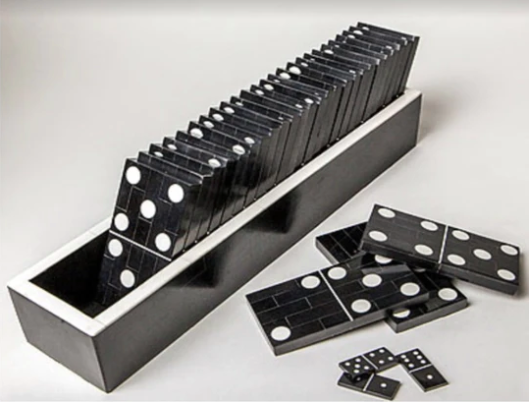 Black and White Domino Set