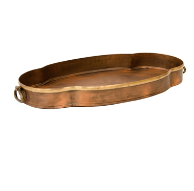 Scallopped Copper Tray