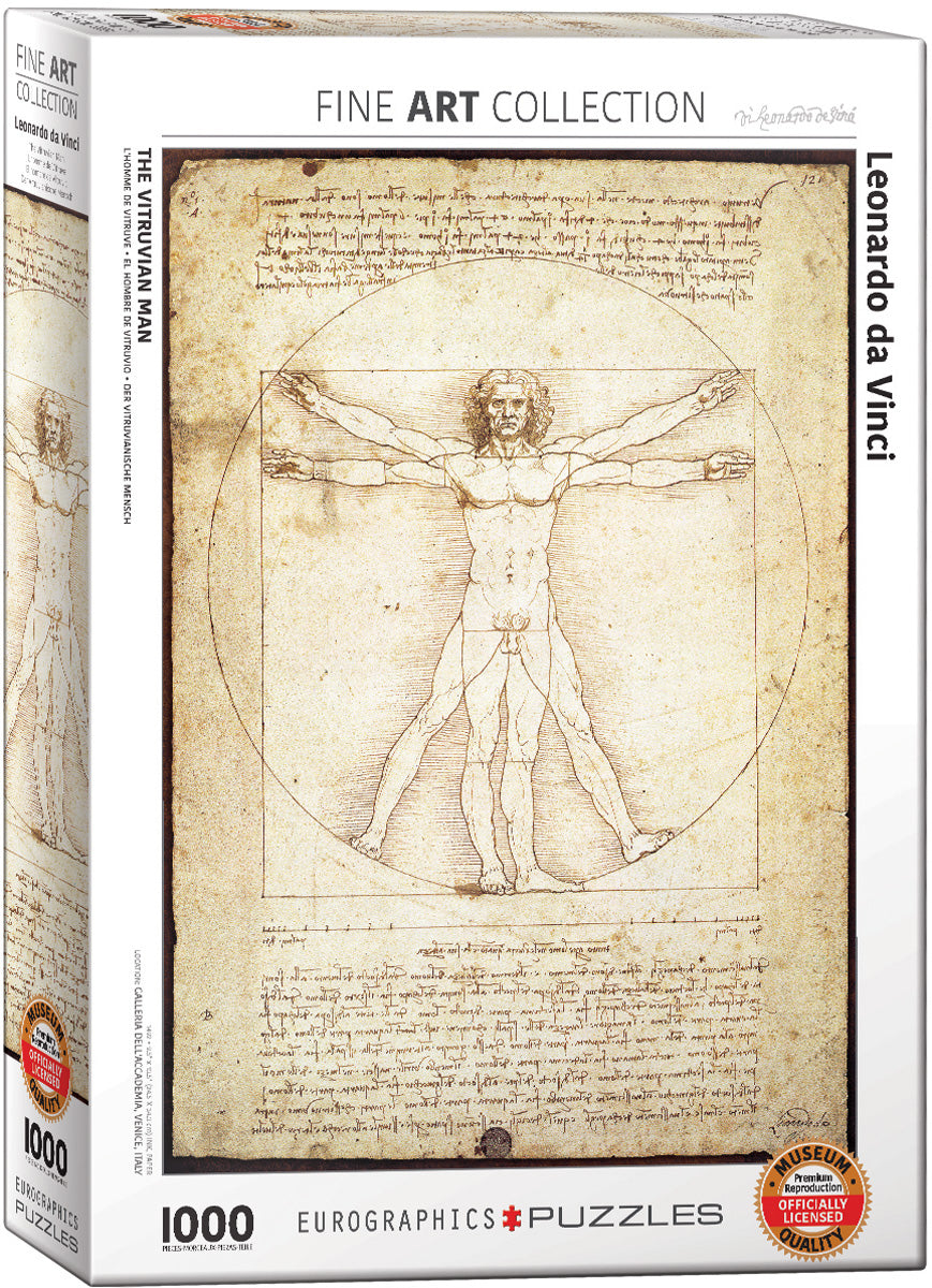 Leonardo Da Vinci The Vitruvian Man Puzzle