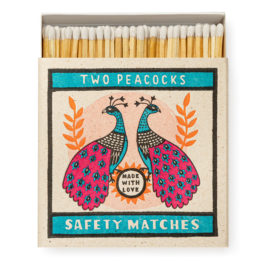 Two Peacocks Match Box