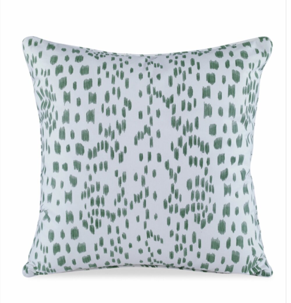 Les Touches Pillow Green