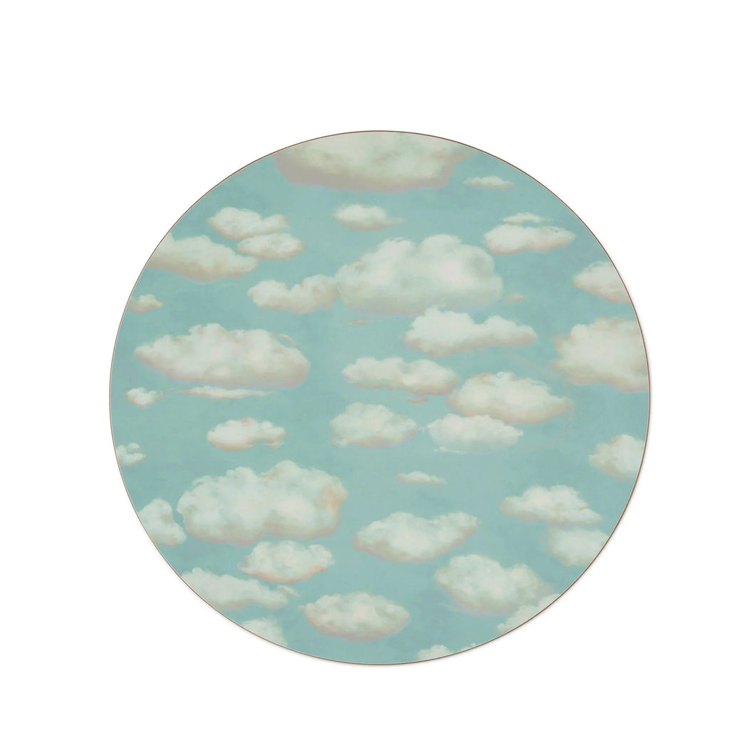 Set of 6 Cloud Cork-Backed Coasters